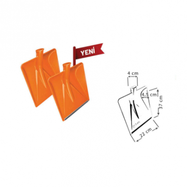 Orijinal Plastik 4 No Faryap Kürek(Ucu Metal)